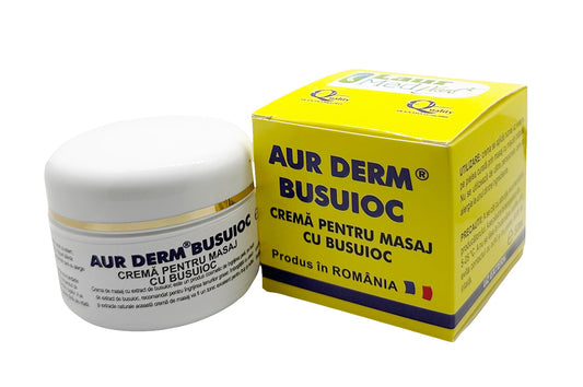 AUR DERM BUSUIOC – Crema pentru masaj cu busuioc