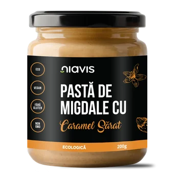 Pasta de migdale cu caramel sarat, 200g, Niavis