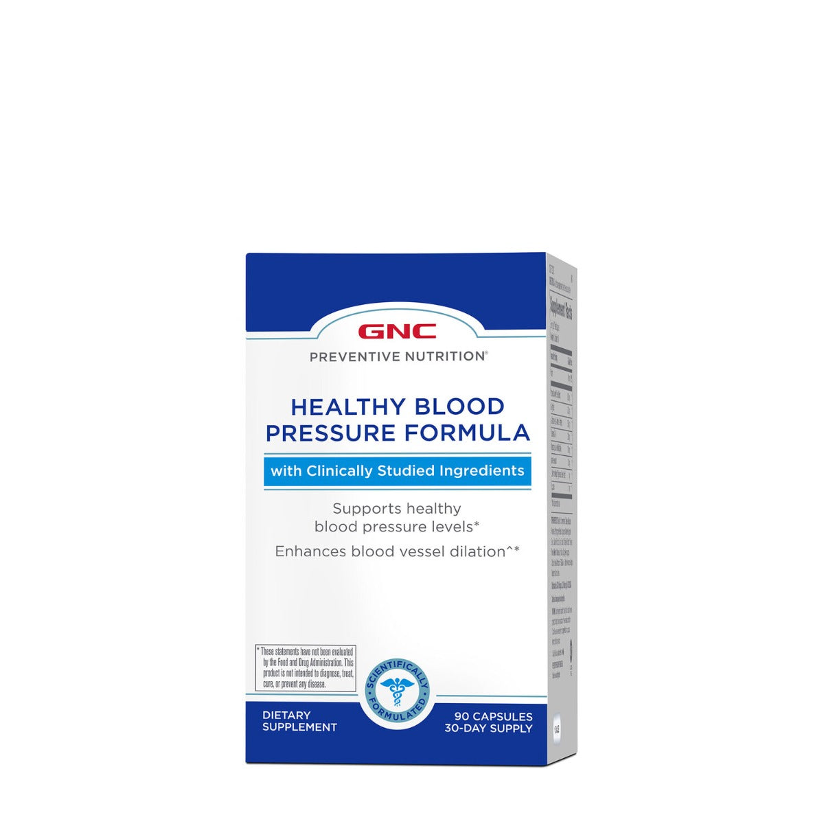 GNC Preventive Nutrition® Healthy Blood Pressure Formula, Formula pentru Reglarea Tensiunii Arteriale, 90 cps