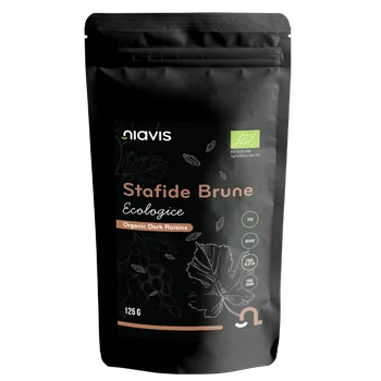 Stafide brune ecologice, 125g, Niavis