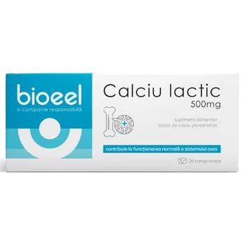 Calciu Lactic 500mg 20 Comprimate