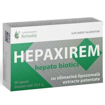 Hepaxirem Hepato Biotics, 30 capsule, Laboratoarele Remedia