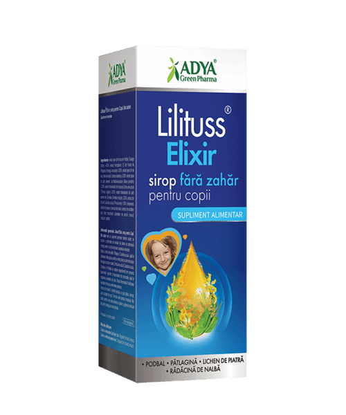 LiliTUSS Elixir sirop fără zahăr, pentru copii, 180ml