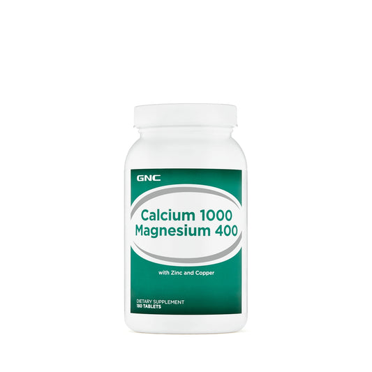 GNC Calciu 1000 mg Magneziu 400 mg, 180 tb