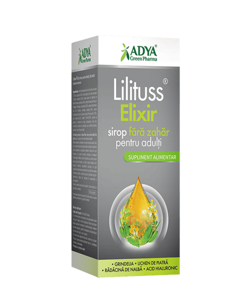 Lilituss Elixir sirop fără zahăr, pentru adulți, 180ml