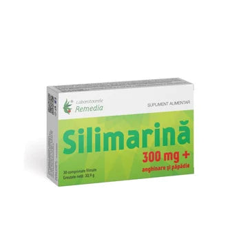 Silimarina 300mg, 30 comprimate filmate, Laboratoarele Remedia