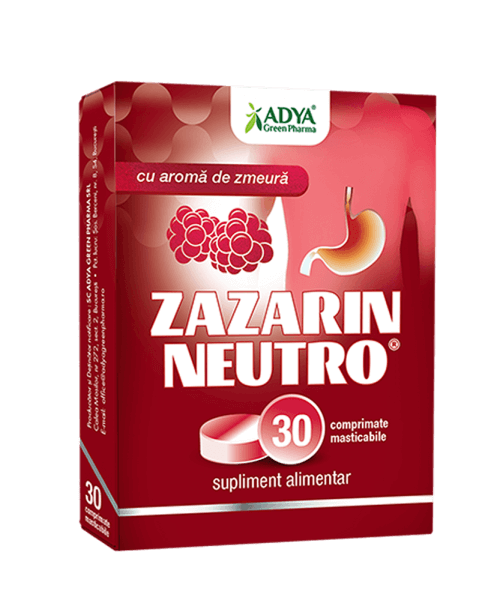 ZAZARIN NEUTRO ZMEURA 30CPR MASTICABILE