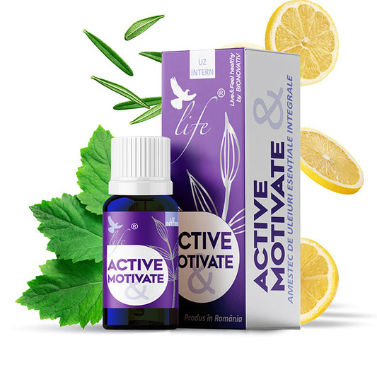 ACTIVE & MOTIVATE – combinație de uleiuri esențiale – 10 ml