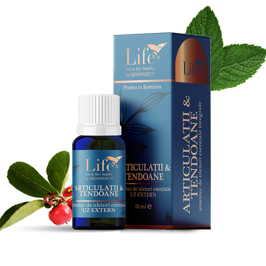 ARTICULAȚII ȘI TENDOANE – combinație de uleiuri esențiale – 10 ml