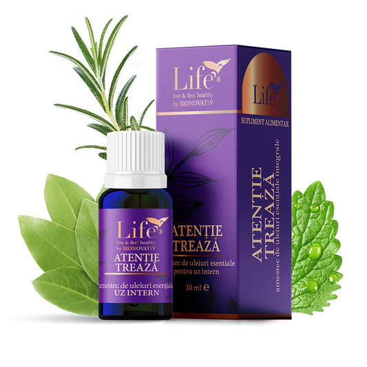 ATENȚIE TREAZĂ – combinație de uleiuri esențiale – 10 ml