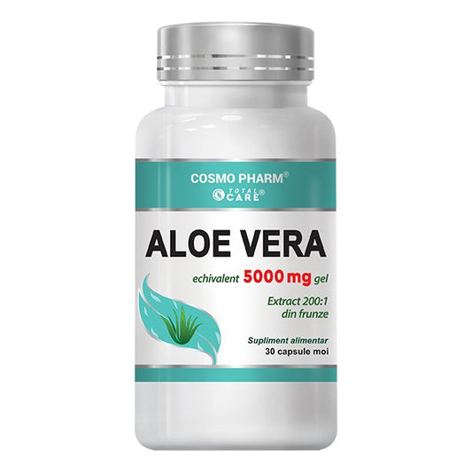 Capsule Aloe Vera – Echivalent 5000 mg Gel