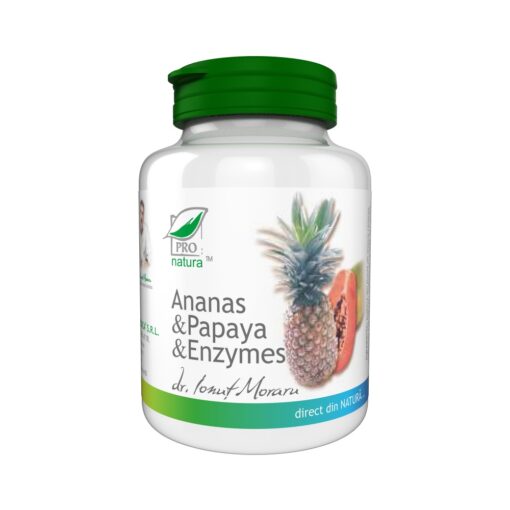 Ananas & Papaya enzymes x 100 comprimate