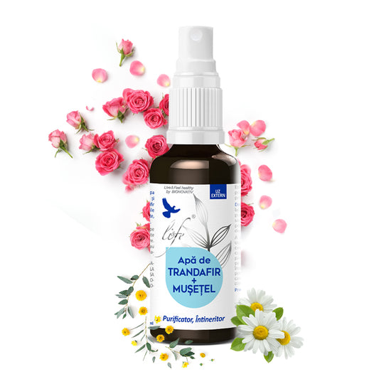 Apă de mușețel și trandafir – 100 ml