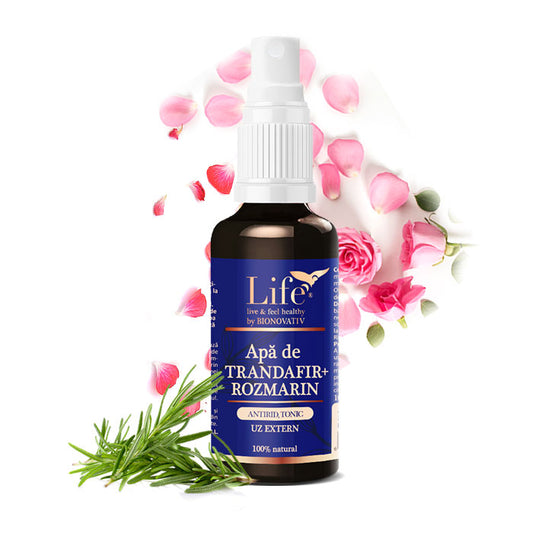 Apă de rozmarin și trandafir – 100 ml