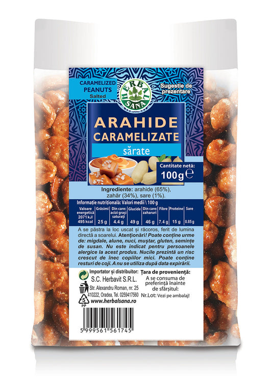 ARAHIDE CARAMELIZATE SĂRATE