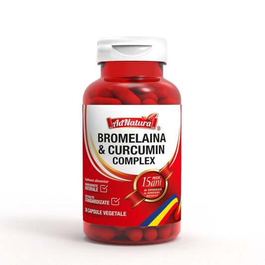 Bromelaină & Curcumin Complex