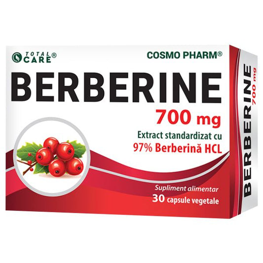 BERBERINE 700 mg – extract standardizat 97% Berberina HCl