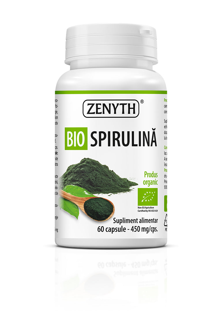 Spirulina BIO 450 mg, 60 capsule