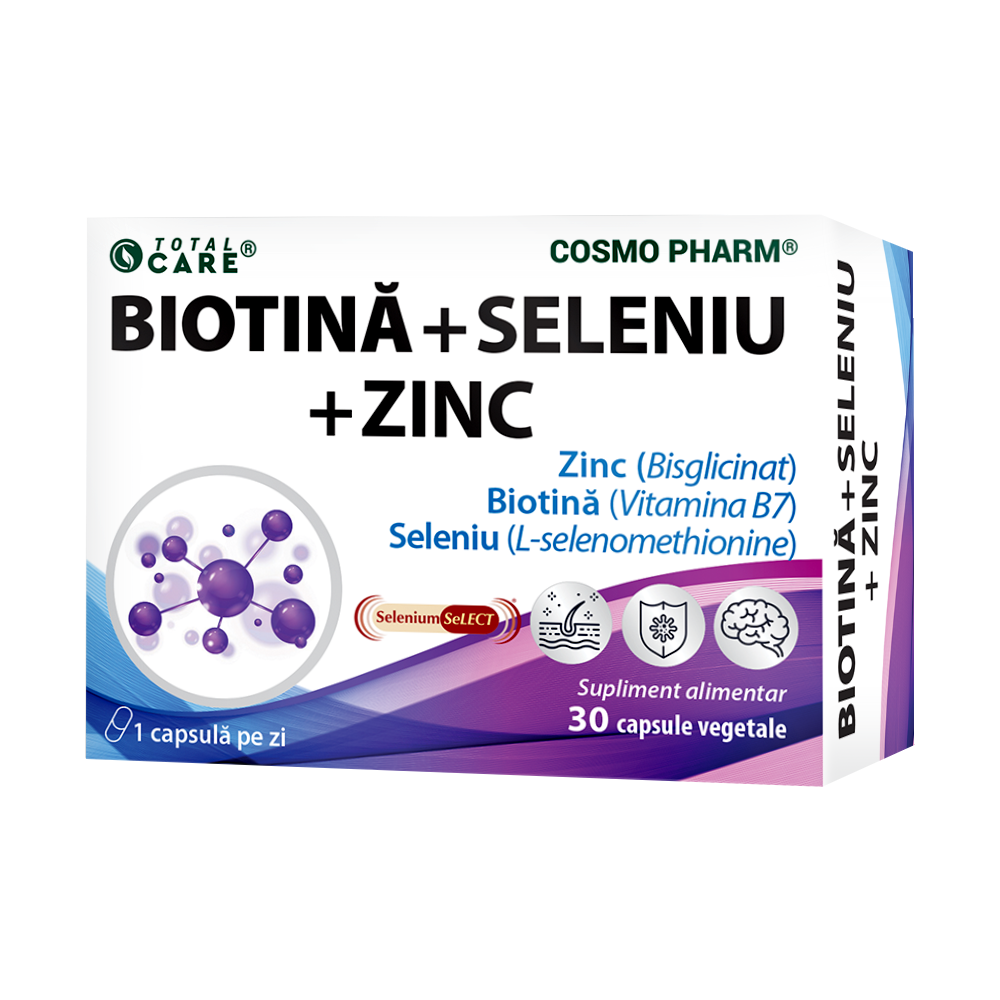 BIOTINA + SELENIU + ZINC