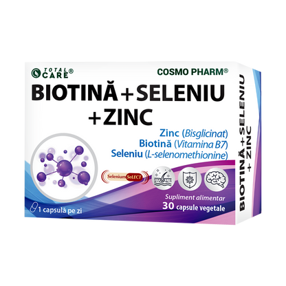 BIOTINA + SELENIU + ZINC