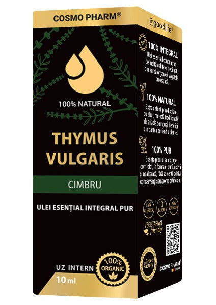 THYMUS VULGARIS – Ulei Esential De Cimbru Uz Intern 10 ml