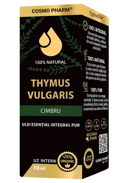 THYMUS VULGARIS – Ulei Esential De Cimbru Uz Intern 10 ml