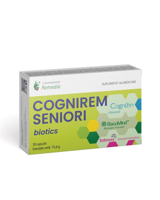 Cognirem Biotics Seniori, 30 comprimate, Laboratoarele Remedia