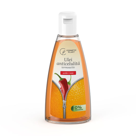 Ulei anticelulită termoactiv cu extract de ardei iute - 200 ml