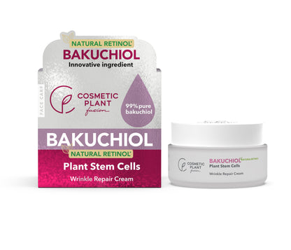 BAKUCHIOL – Wrinkle Repair Cream cu Bakuchiol 99% puritate (Natural Retinol*) și Celule stem din plante