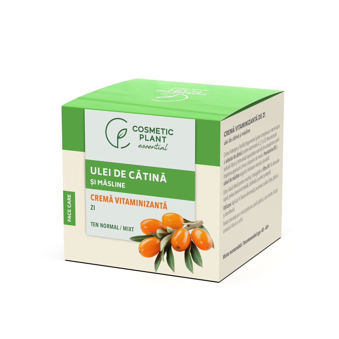 Cremă vitaminizantă de zi cu ulei de cătină și măsline