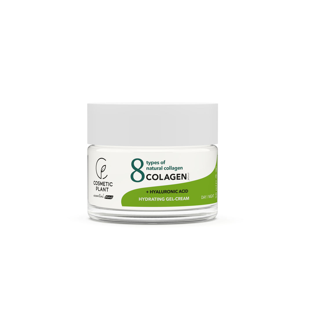 Cremă – gel hidratantă COLAGEN Plus cu 8 tipuri de colagen natural & acid hialuronic & aloe vera