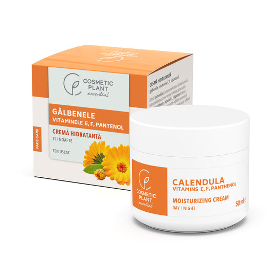 Cremă hidratantă cu gălbenele şi vitaminele E, F şi pantenol