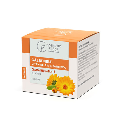 Cremă hidratantă cu gălbenele şi vitaminele E, F şi pantenol