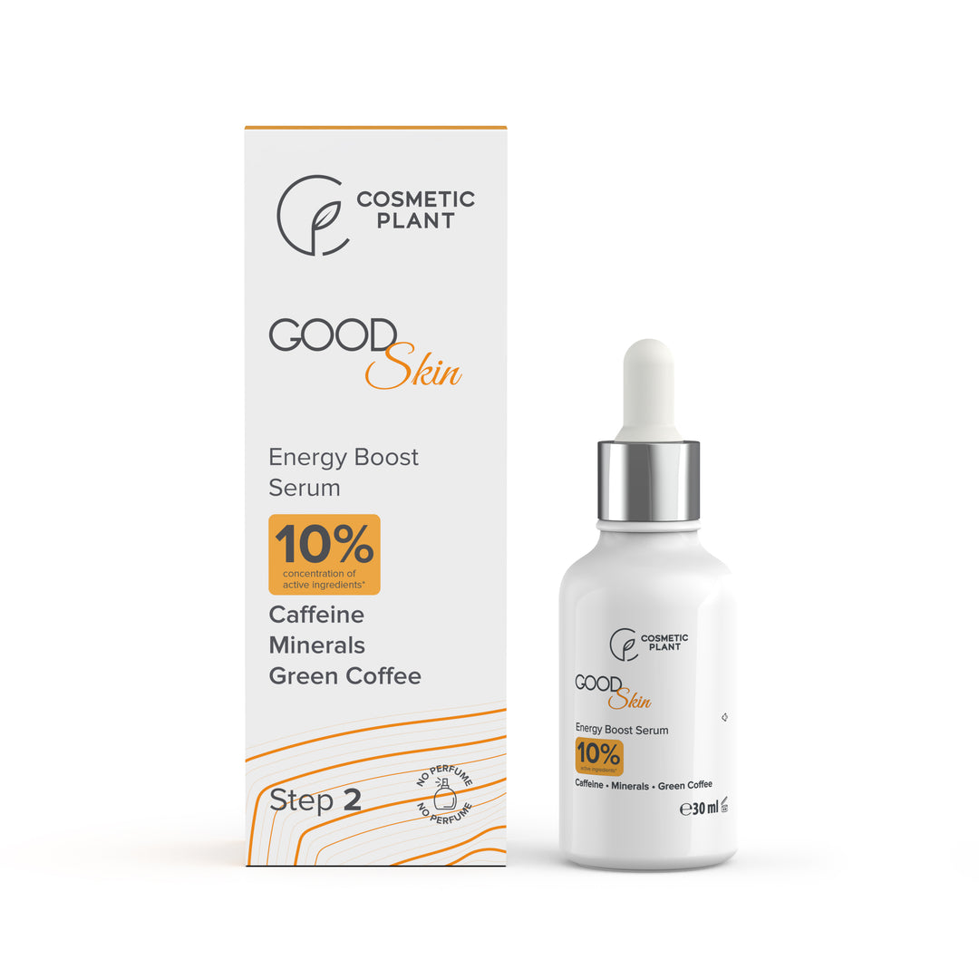 GOOD Skin – Energy Boost Serum cu Cafeină, Minerale și Cafea verde