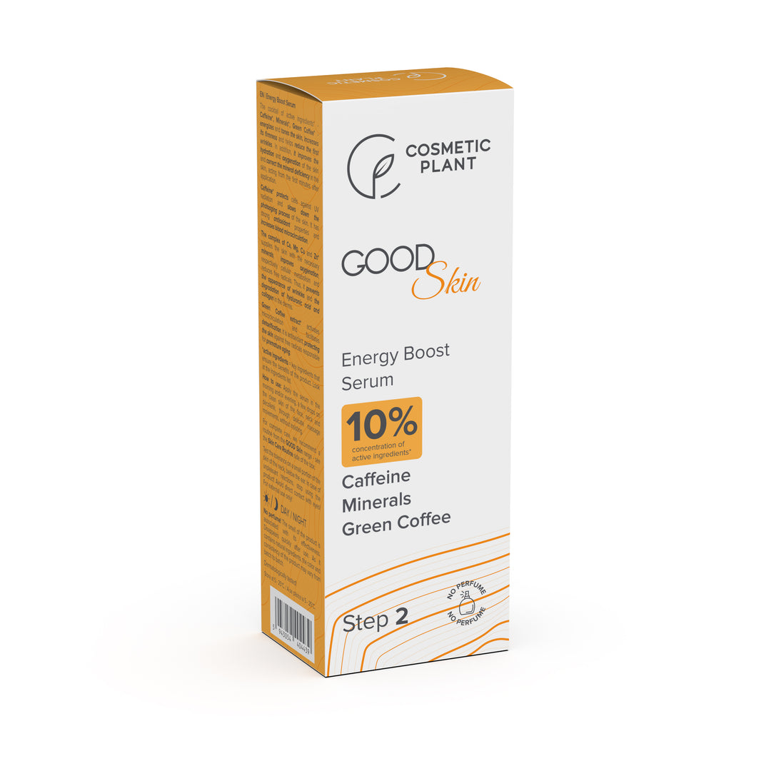 GOOD Skin – Energy Boost Serum cu Cafeină, Minerale și Cafea verde