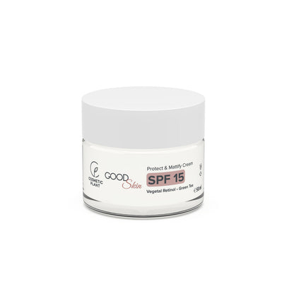 GOOD Skin – Protect & Mattify Cream cu SPF 15, Vegetal Retinol și Ceai Verde