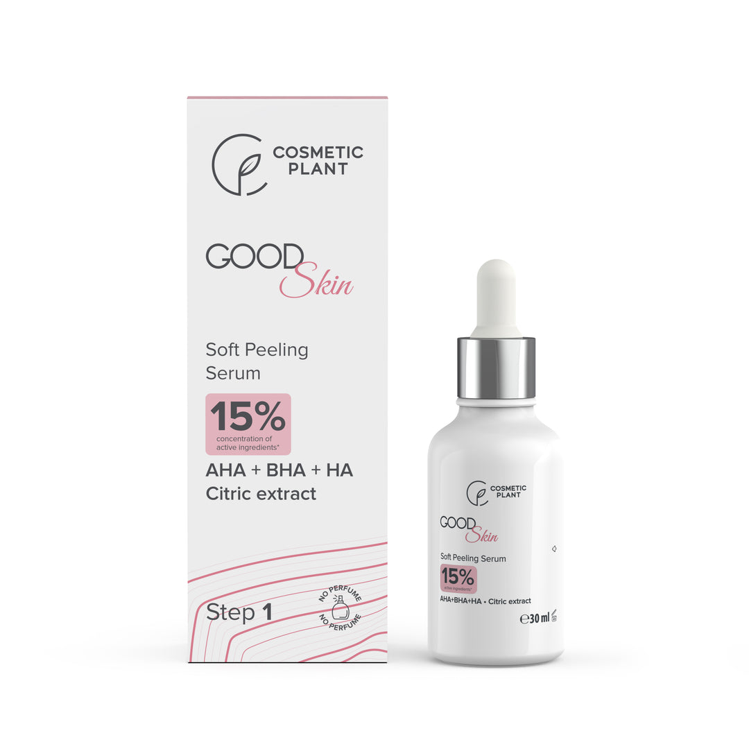 GOOD Skin - Soft Peeling Serum cu AHA+BHA+HA și Extract de citrice