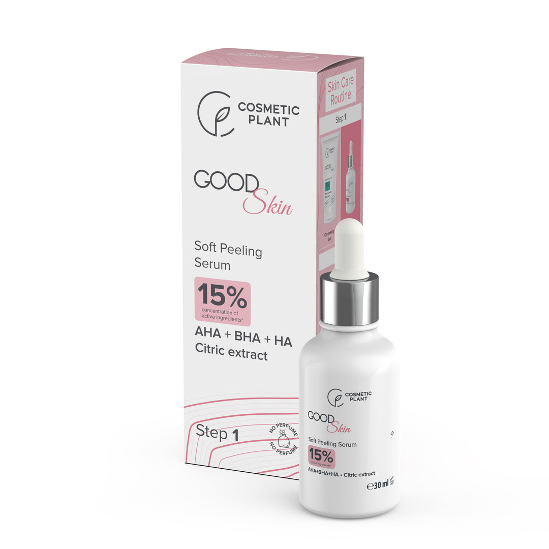 GOOD Skin - Soft Peeling Serum cu AHA+BHA+HA și Extract de citrice