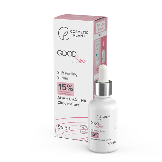 GOOD Skin - Soft Peeling Serum cu AHA+BHA+HA și Extract de citrice