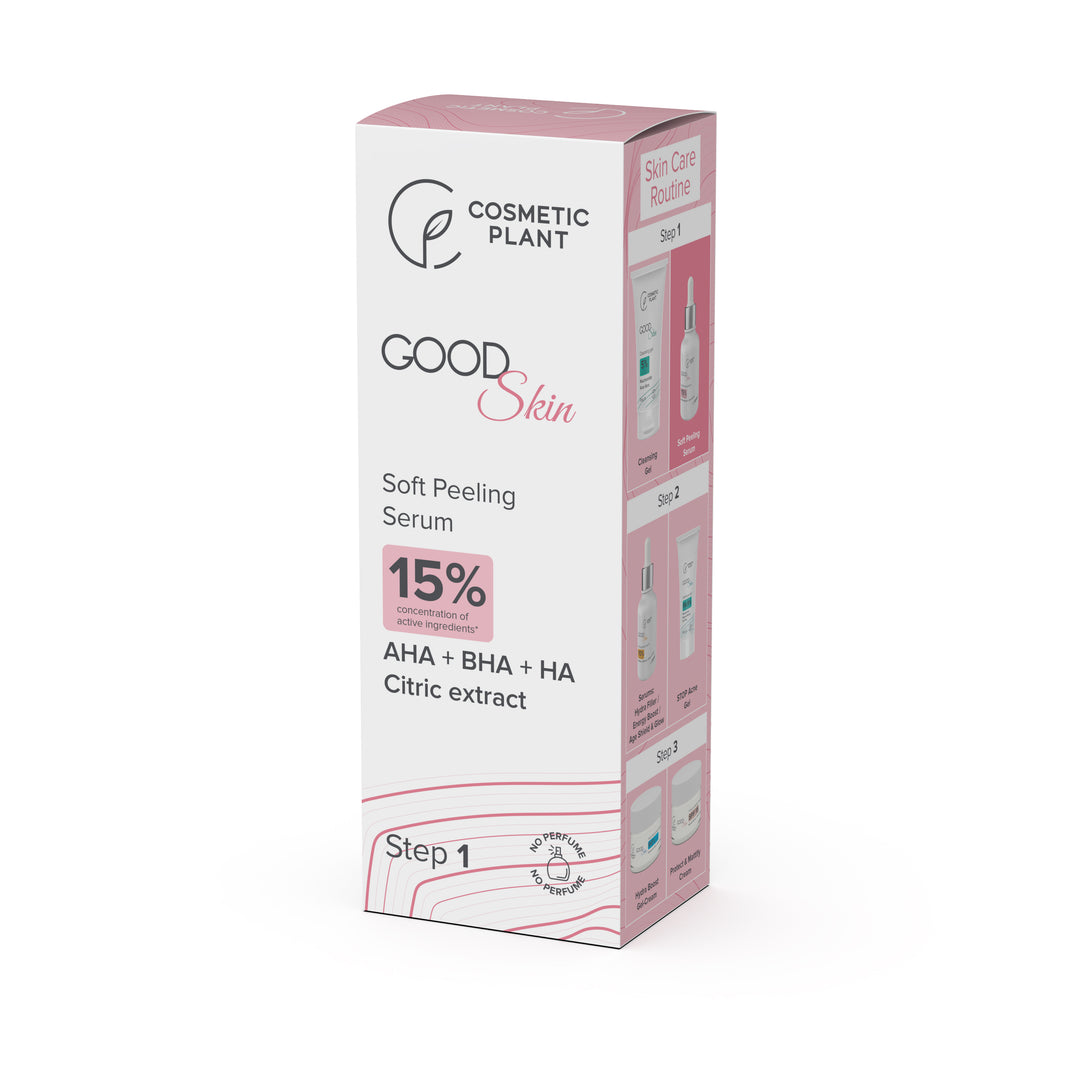 GOOD Skin - Soft Peeling Serum cu AHA+BHA+HA și Extract de citrice