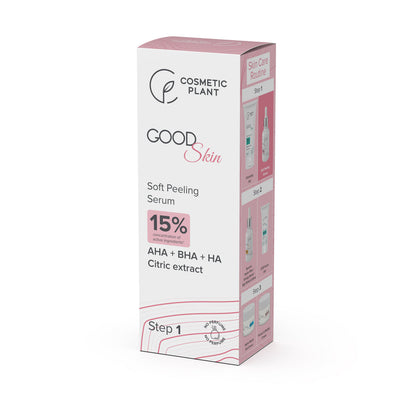 GOOD Skin - Soft Peeling Serum cu AHA+BHA+HA și Extract de citrice
