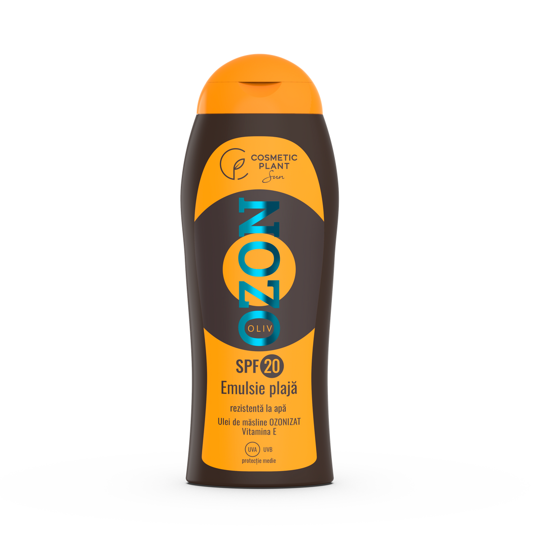 Emulsie plajă OZON SPF20 rezistentă la apă cu ulei de măsline ozonizat