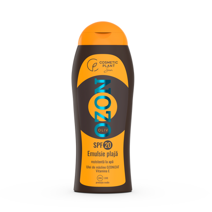 Emulsie plajă OZON SPF20 rezistentă la apă cu ulei de măsline ozonizat