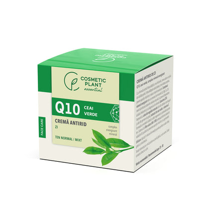 Cremă antirid de zi Q10 + ceai verde și complex mineral energizant