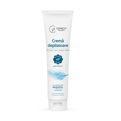 Cremă depilatoare cu extract de mușețel