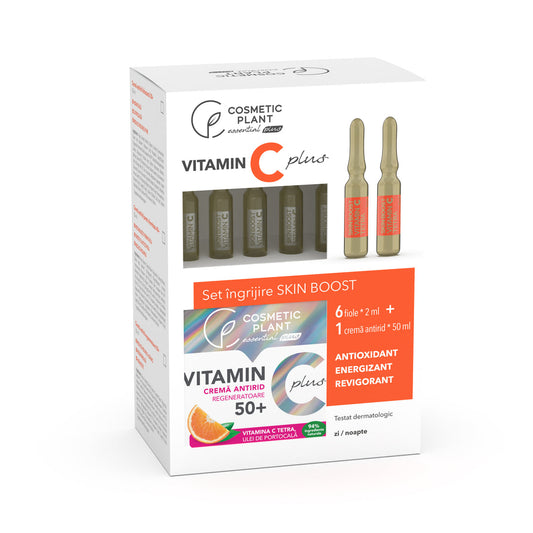 Set îngrijire Skin Boost 50+ cu Vitamina C Tetra