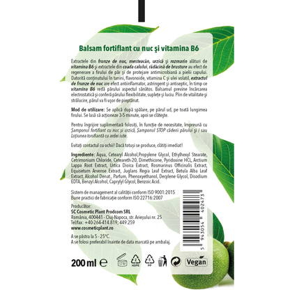 Balsam fortifiant cu nuc şi vitamina B6