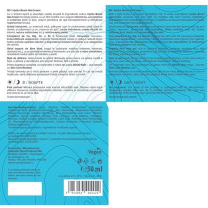 GOOD Skin – Hydra Boost Gel-Cream cu Acid Hialuronic, Minerale și Aloe Vera