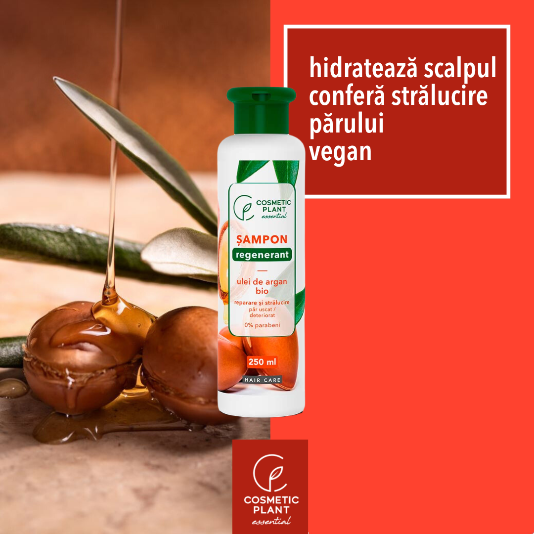 Șampon regenerant cu ulei de argan bio