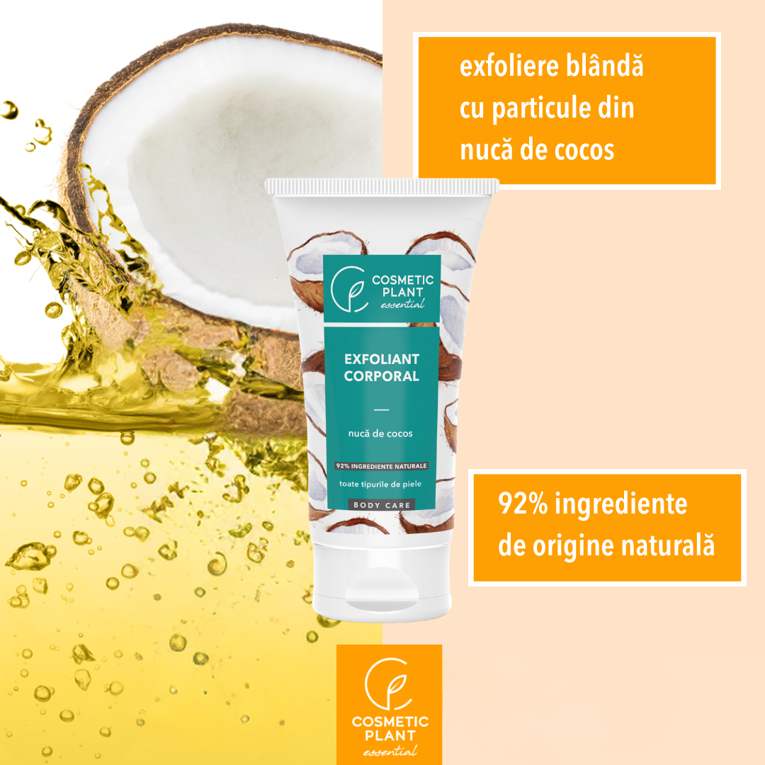 Exfoliant corporal cu nucă de cocos